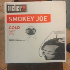 Weber Smokey Joe gold charcoal grill